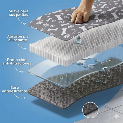 Alfombra Sanitaria 70x50cm - Con Spray Atrayente Olfativo